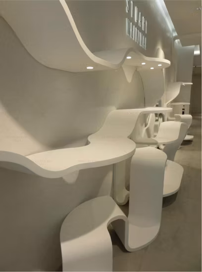 Prodotto in lastre acriliche artistiche artificiali